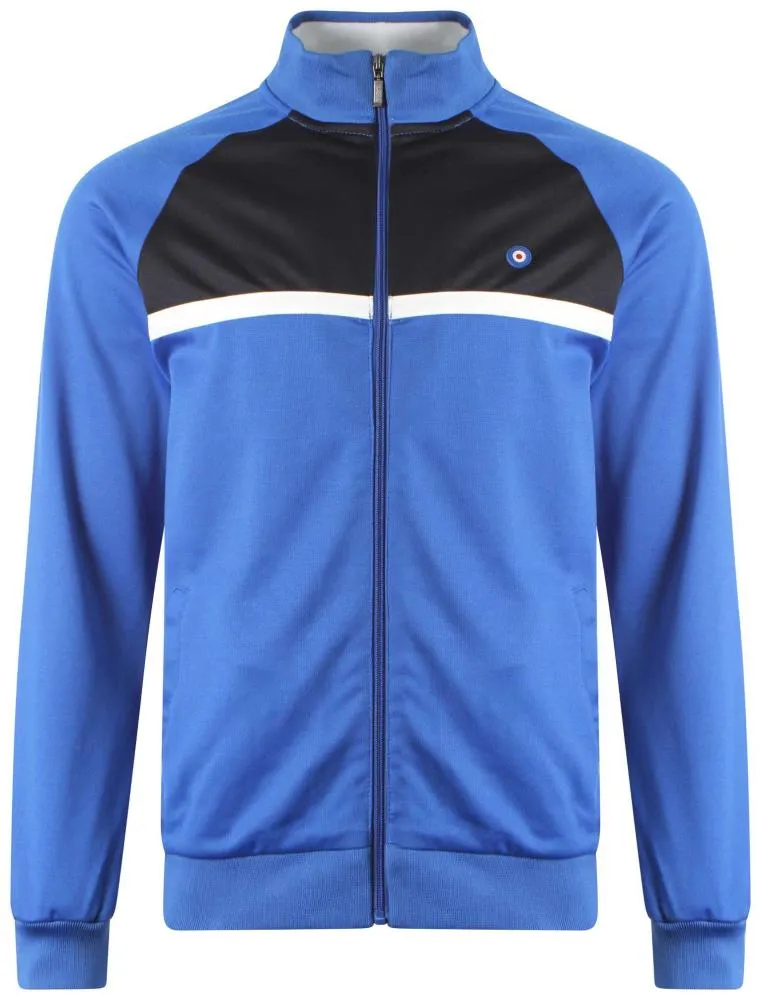 Alloway zip through jacket in Vespa Blue - Le Shark