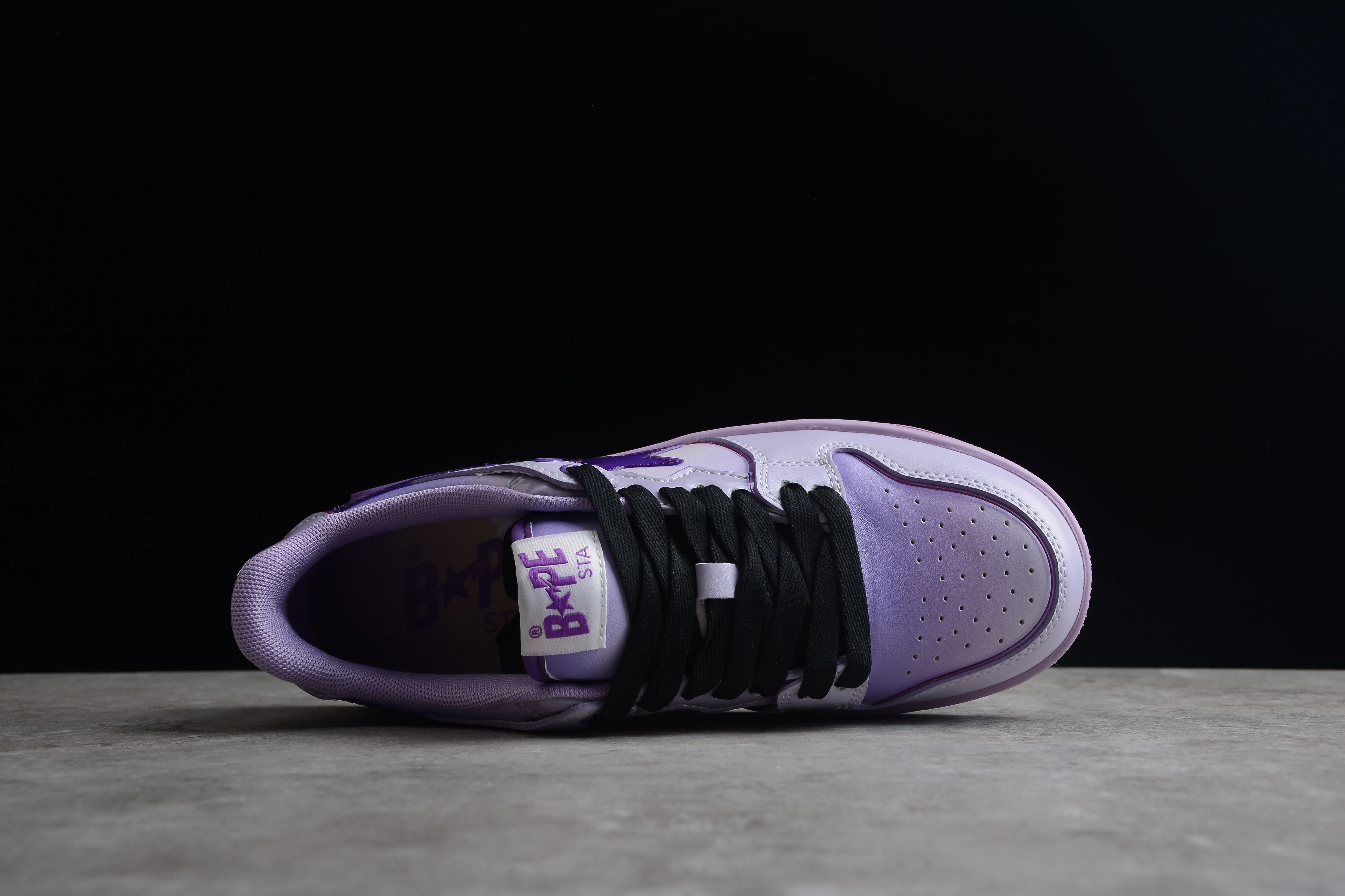 BAPE STA Low-Top Purple Gradient Sneakers