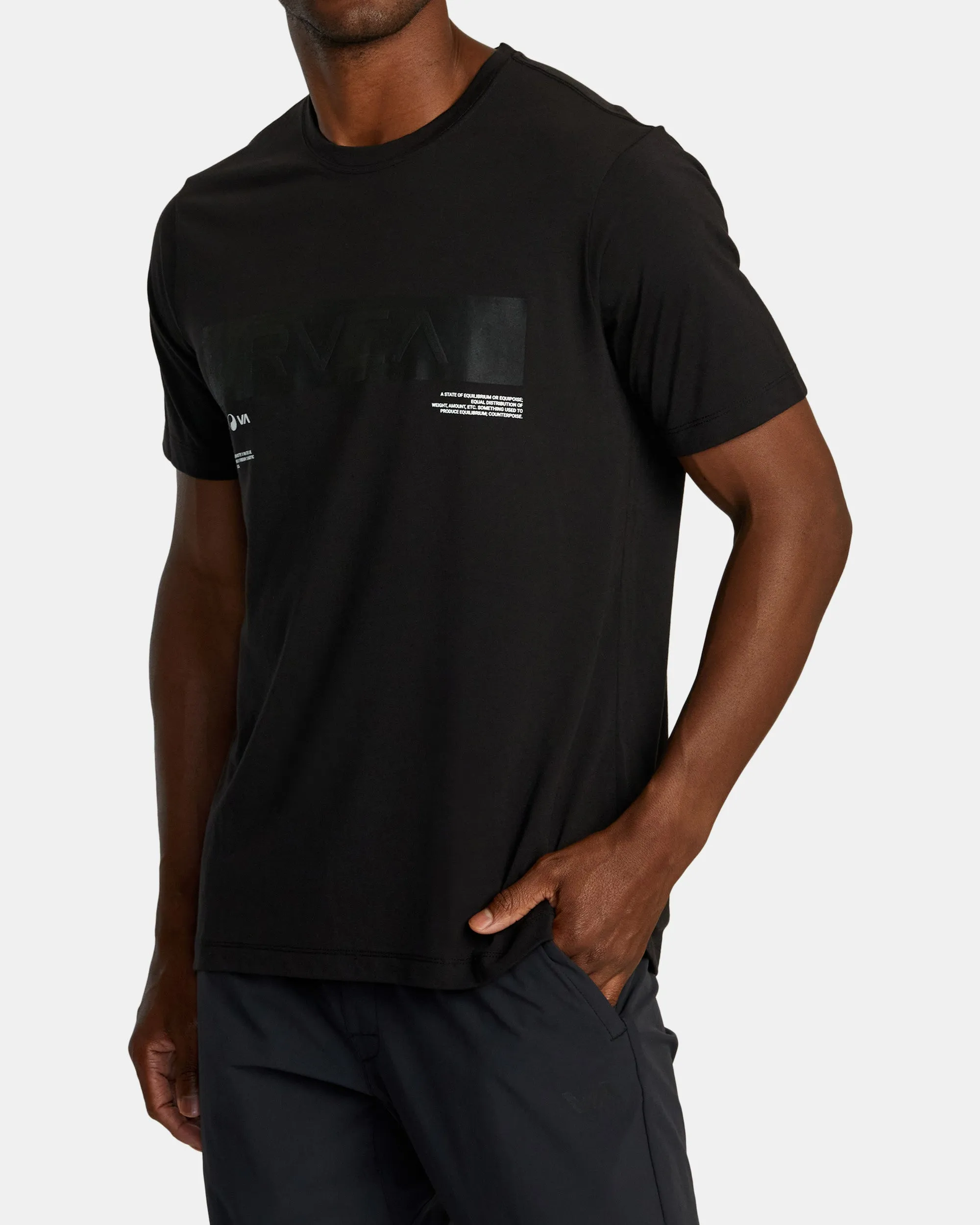 Big RVCA Sport Tech T-Shirt - Black