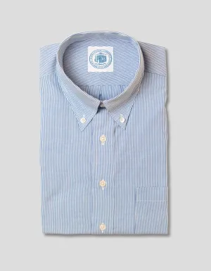 BLUE SLIM STRIPE DRESS SHIRT