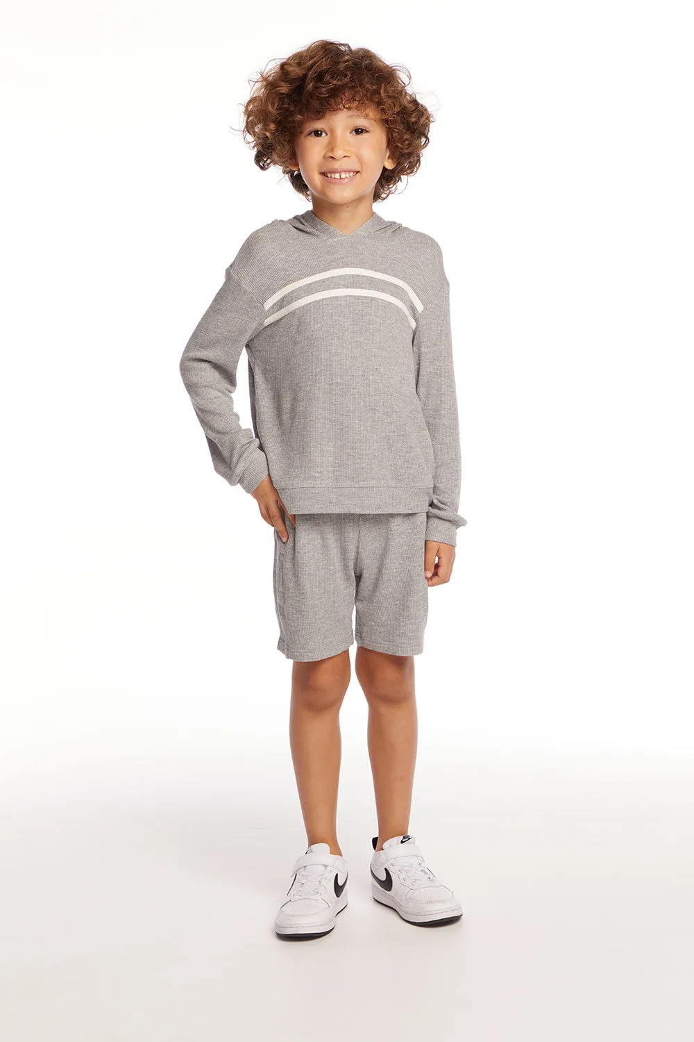 Boat Day Heather Grey Boys Shorts