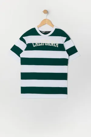 Boys California Graphic Striped T-Shirt