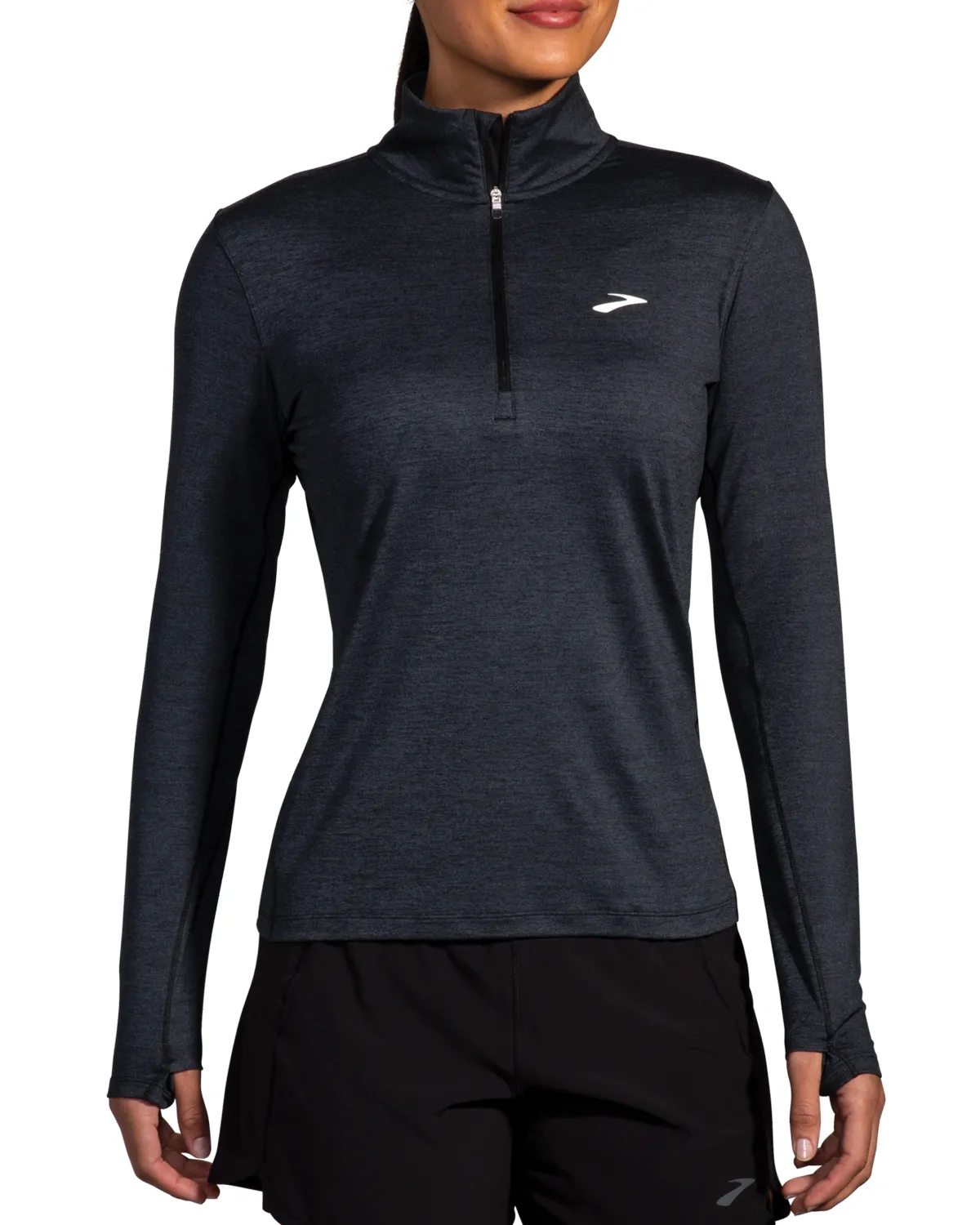 Brooks TCM Dash Half Zip - Black (Women's Sizing)