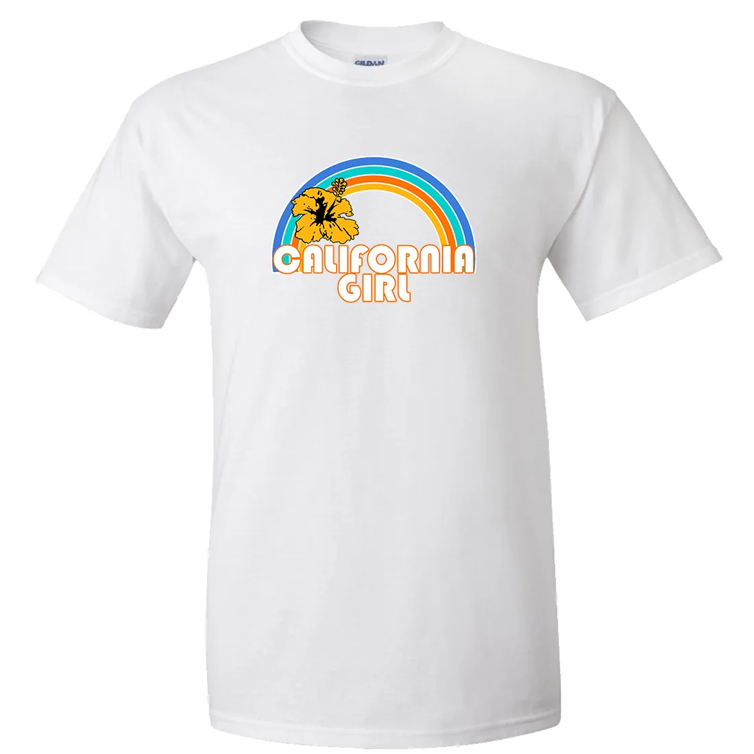 California Girl Rainbow Hibiscus Asst Colors T-shirt/tee