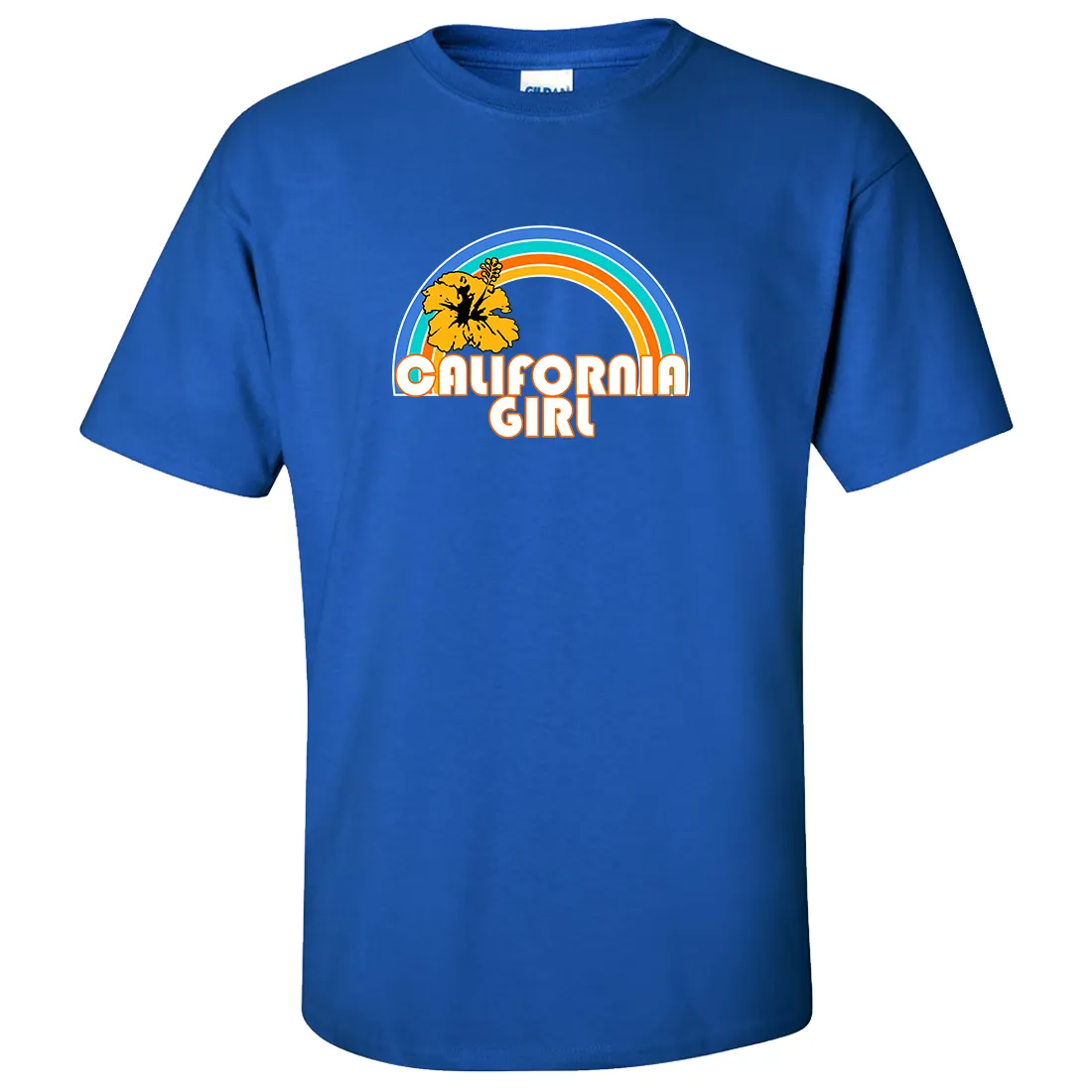 California Girl Rainbow Hibiscus Asst Colors T-shirt/tee