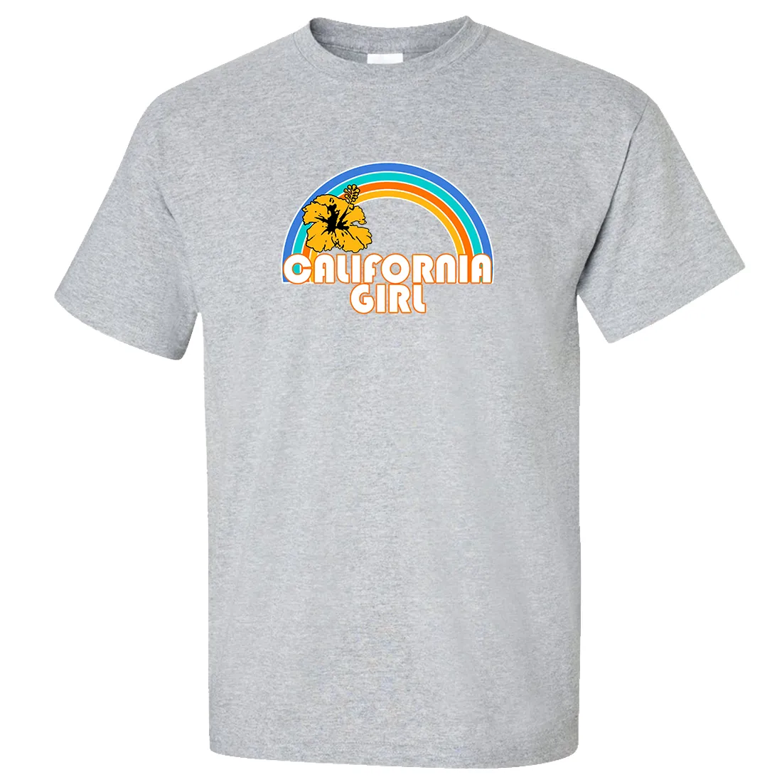 California Girl Rainbow Hibiscus Asst Colors T-shirt/tee