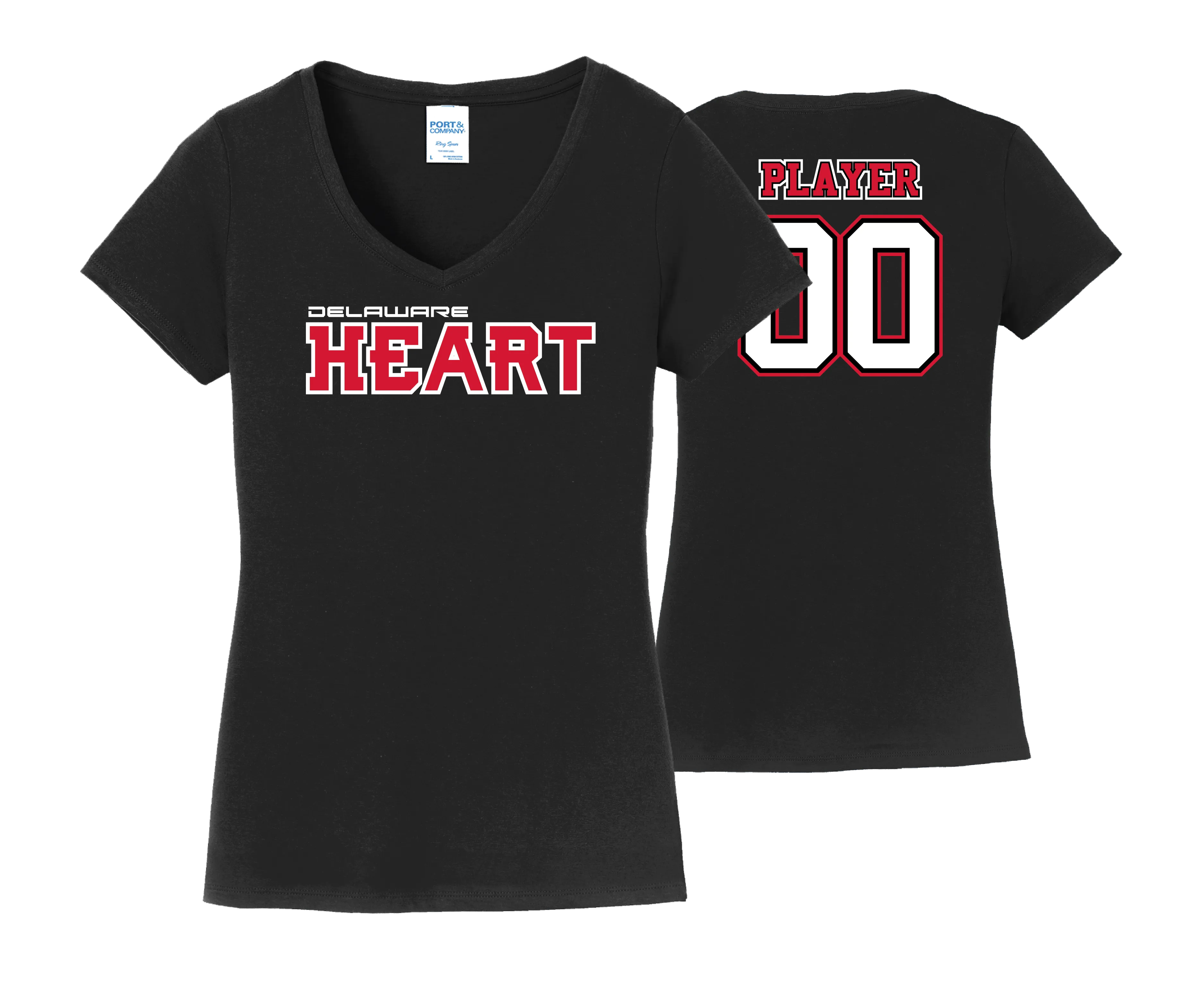 Delaware Heart SS Cotton Tees