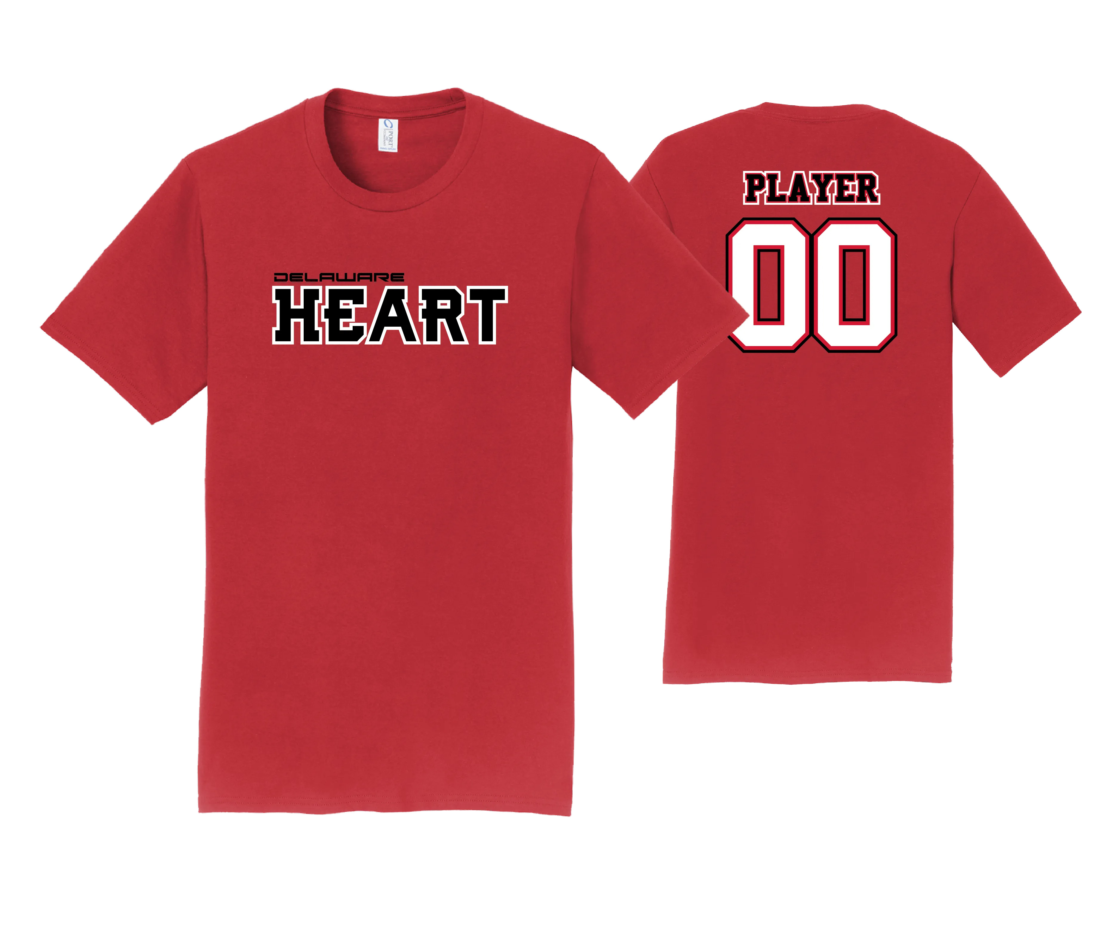 Delaware Heart SS Cotton Tees