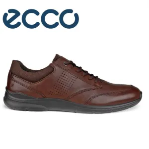 Ecco Irving Cocoa Brown Laced Shoe Brown