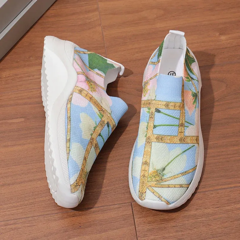 FRANZISKA FLOWER KNIT SNEAKERS