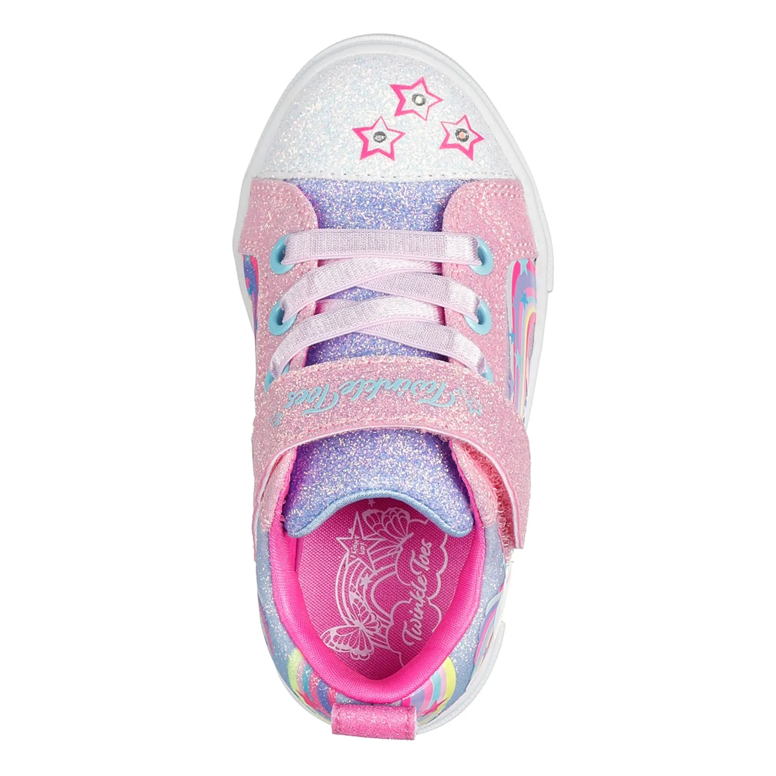 Girl's Skechers, Twinkle Toes: Twinkle Sparks - Whimsical Shimmer Sneaker â€“ Toddler