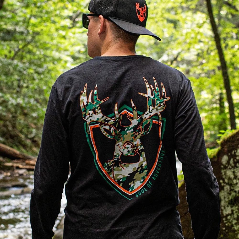 Graphic Tee | Geo Camo Patriot | Black