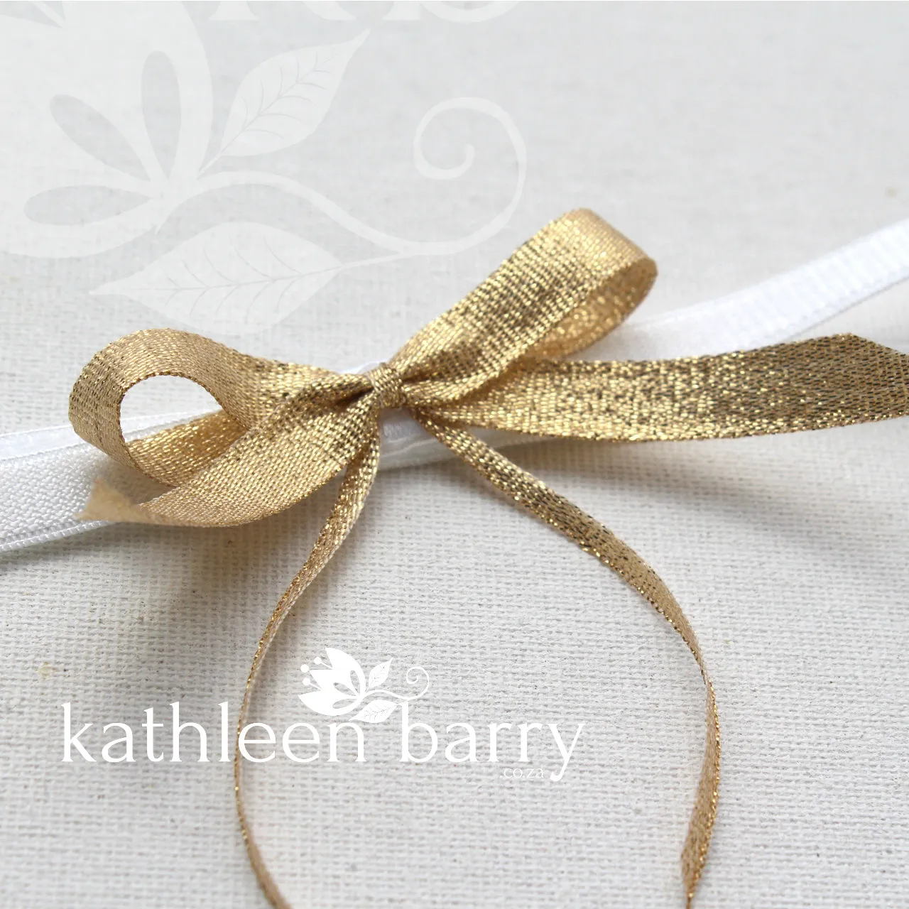 Maria Metallic ribbon bridal tossing garter -available in rose gold, silver and pale gold