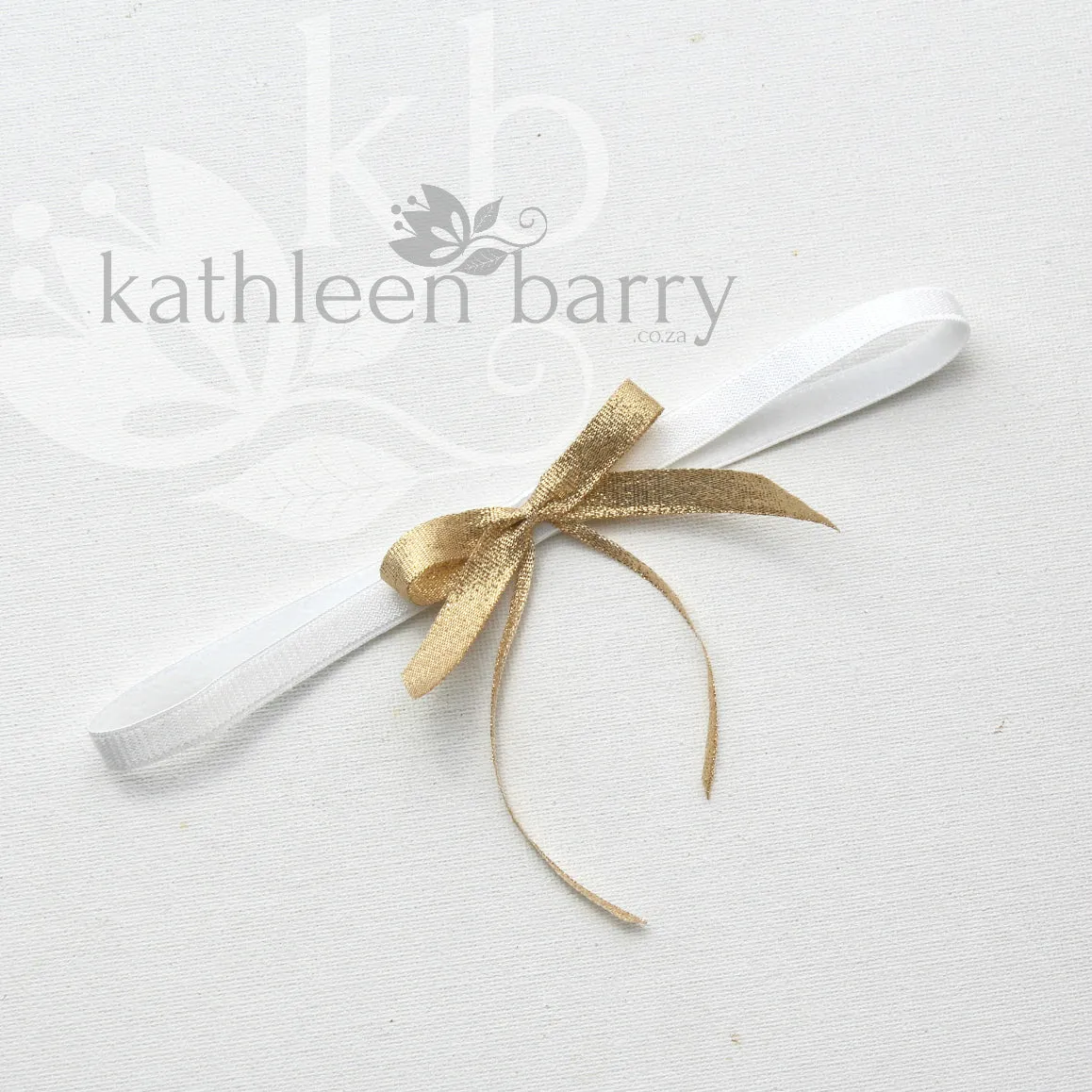 Maria Metallic ribbon bridal tossing garter -available in rose gold, silver and pale gold