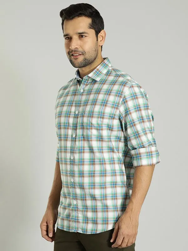 Men Checked Full Sleeve Cotton Shirt