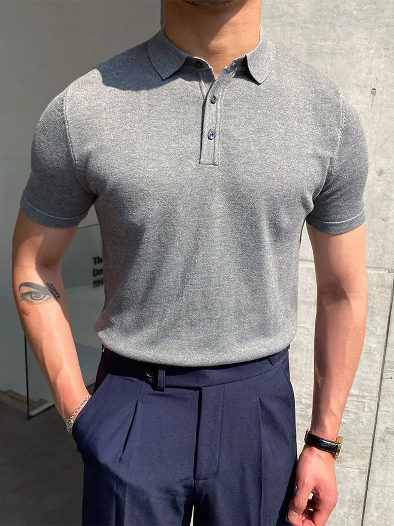 Men Polo Shirts Short Sleeve