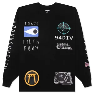 NH L/S Tee 10 - Black