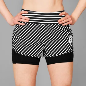 Stripe Pace 2 in 1 Shorts 3''