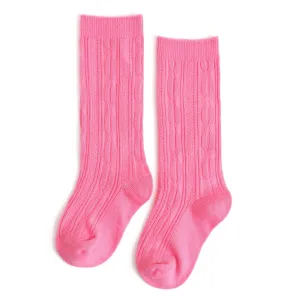 Taffy Cable Knit Knee High Socks